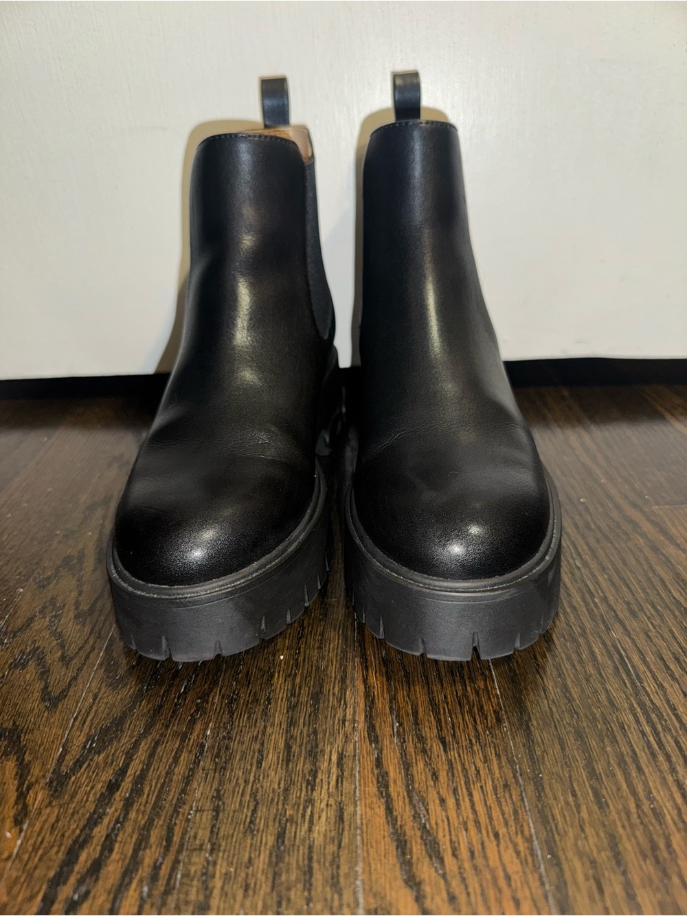 Coach Black Platform Chelsea Booties